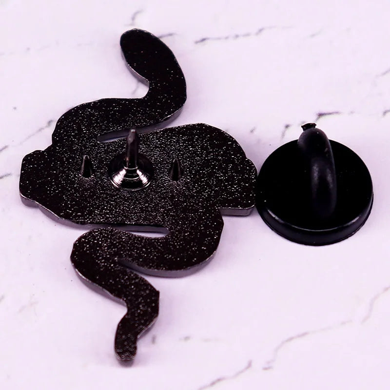 Snake Reputation Enamel brooch
