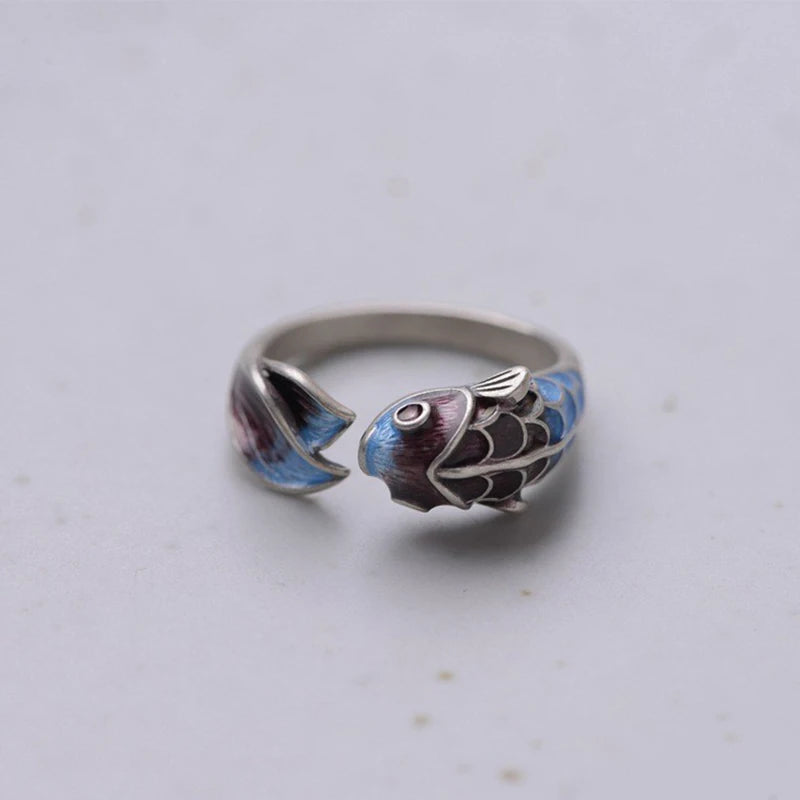 Lucky Koi Fish Opening Ring