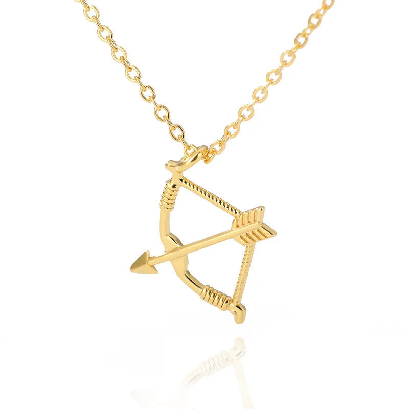 18K Gold-Plated Cupid's Arrow Pendant