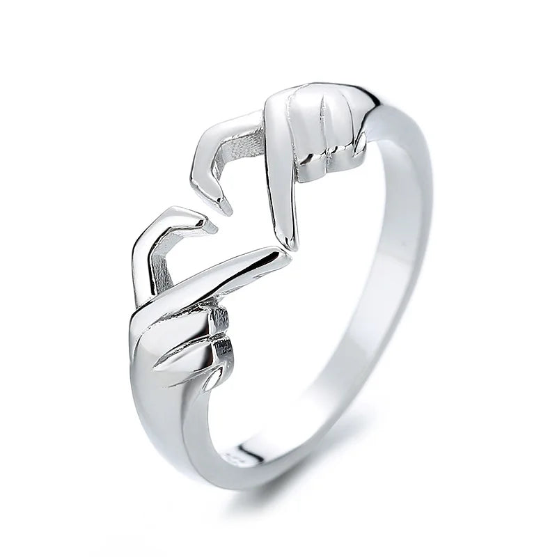 Love Hand with Heart Shaped Ring