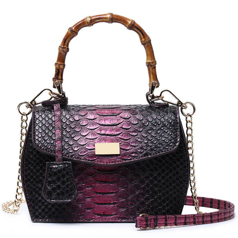 Snake Print Handbag - Luxevoix
