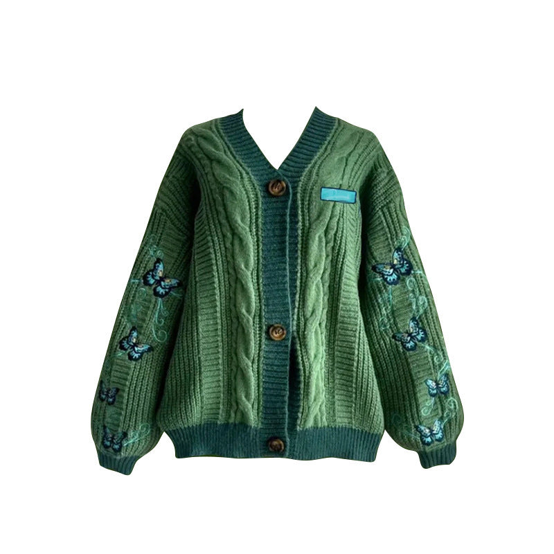 Youthful-looking Loose Casual Cardigan