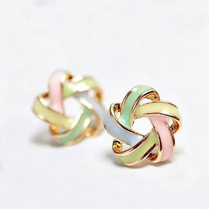 Flower Brinco Stud Earrings