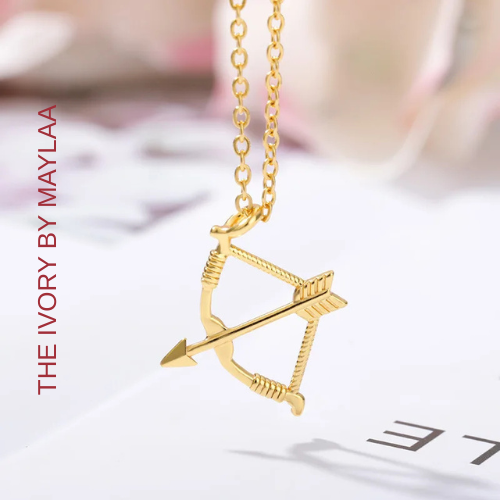 18K Gold-Plated Cupid's Arrow Pendant