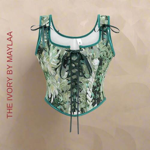 Floral Lace-up Women's Corsets