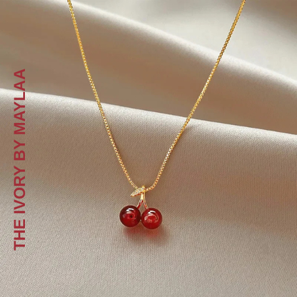 Little Wine Red Cherry Pendant