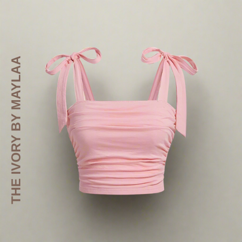 Wide Strap Slim Fit Crop Top