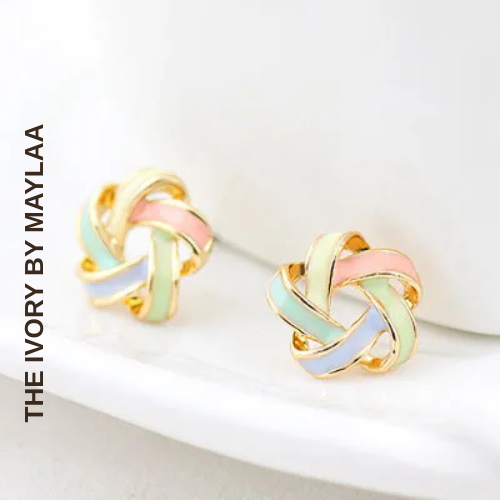 Flower Brinco Stud Earrings