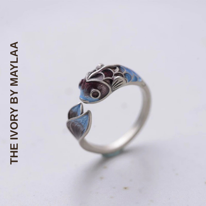 Lucky Koi Fish Opening Ring