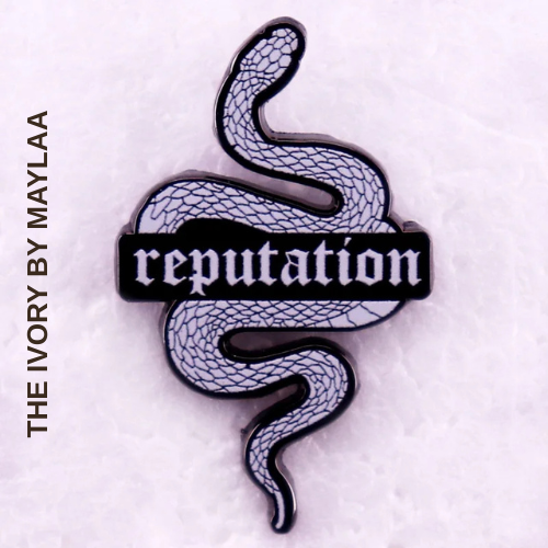 Snake Reputation Enamel brooch