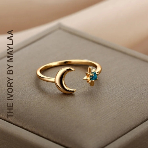 Zircon Moon Rings For Women