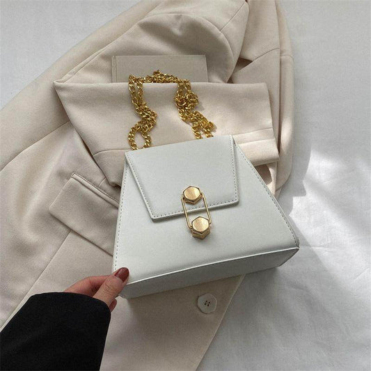 Retro Chain Messenger Bag for Women - Luxevoix