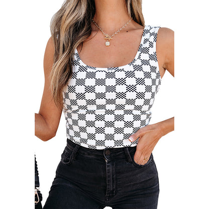 Multicolor Sleeveless Top For Women