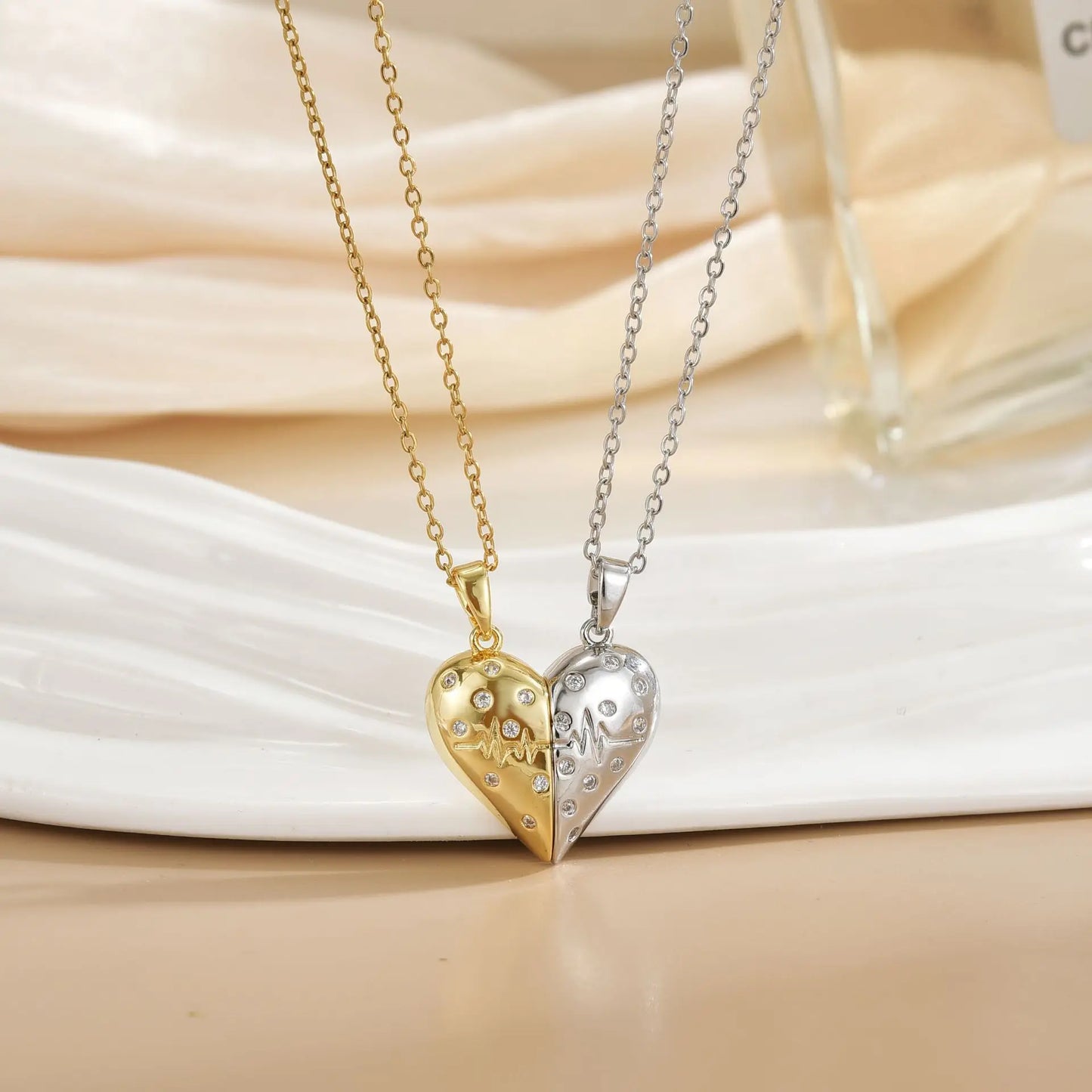 Magnetic Sun Moon Necklace
