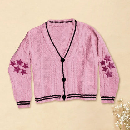 Pastel Harmony Woven Sweater