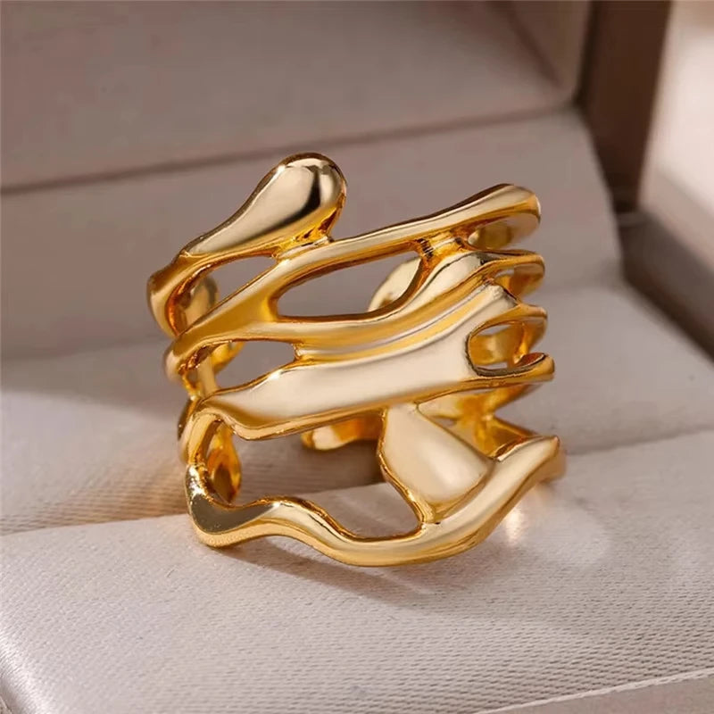 Zircon Geometric Rings For Women