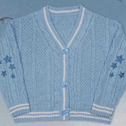 Vintage Star Knitted Cardigan