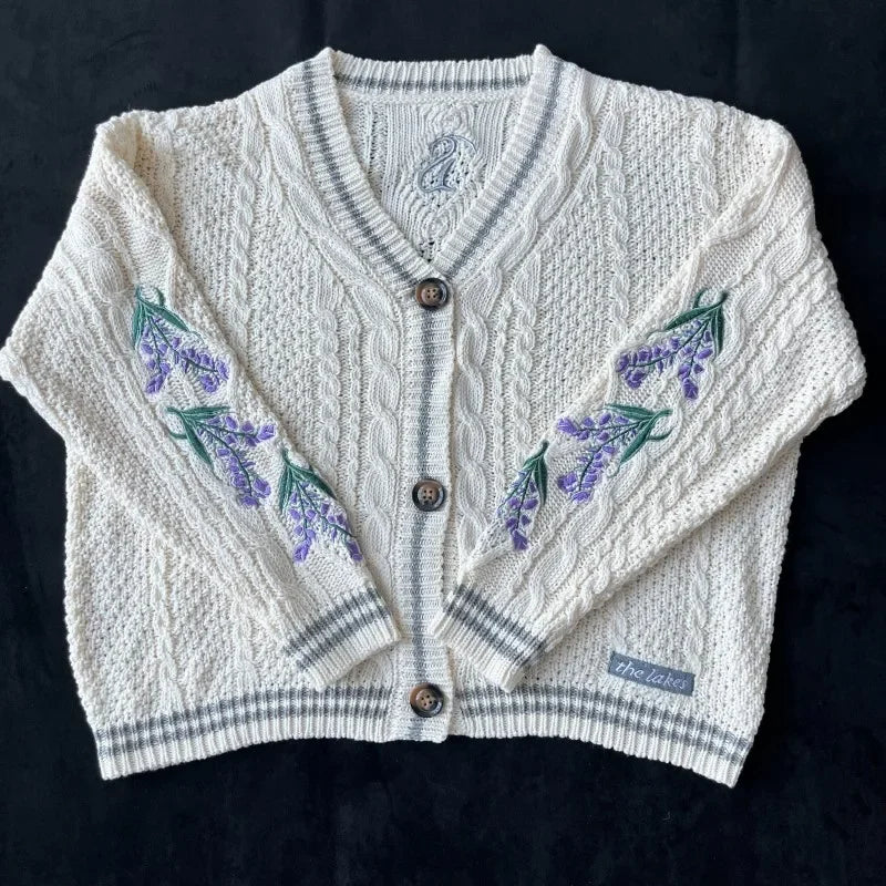 Wisteria Bloom Vintage Sweater