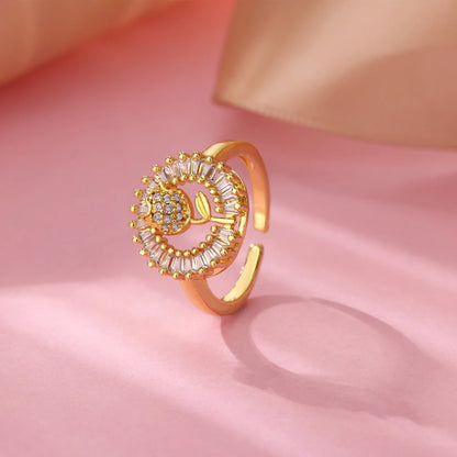 Zircon Geometric Rings For Women