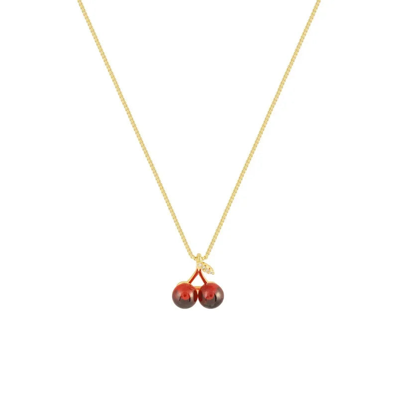 Little Wine Red Cherry Pendant