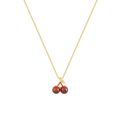 Little Wine Red Cherry Pendant