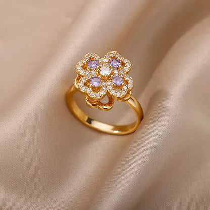 Zircon Geometric Rings For Women