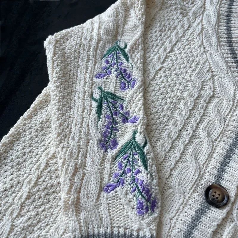 Wisteria Bloom Vintage Sweater