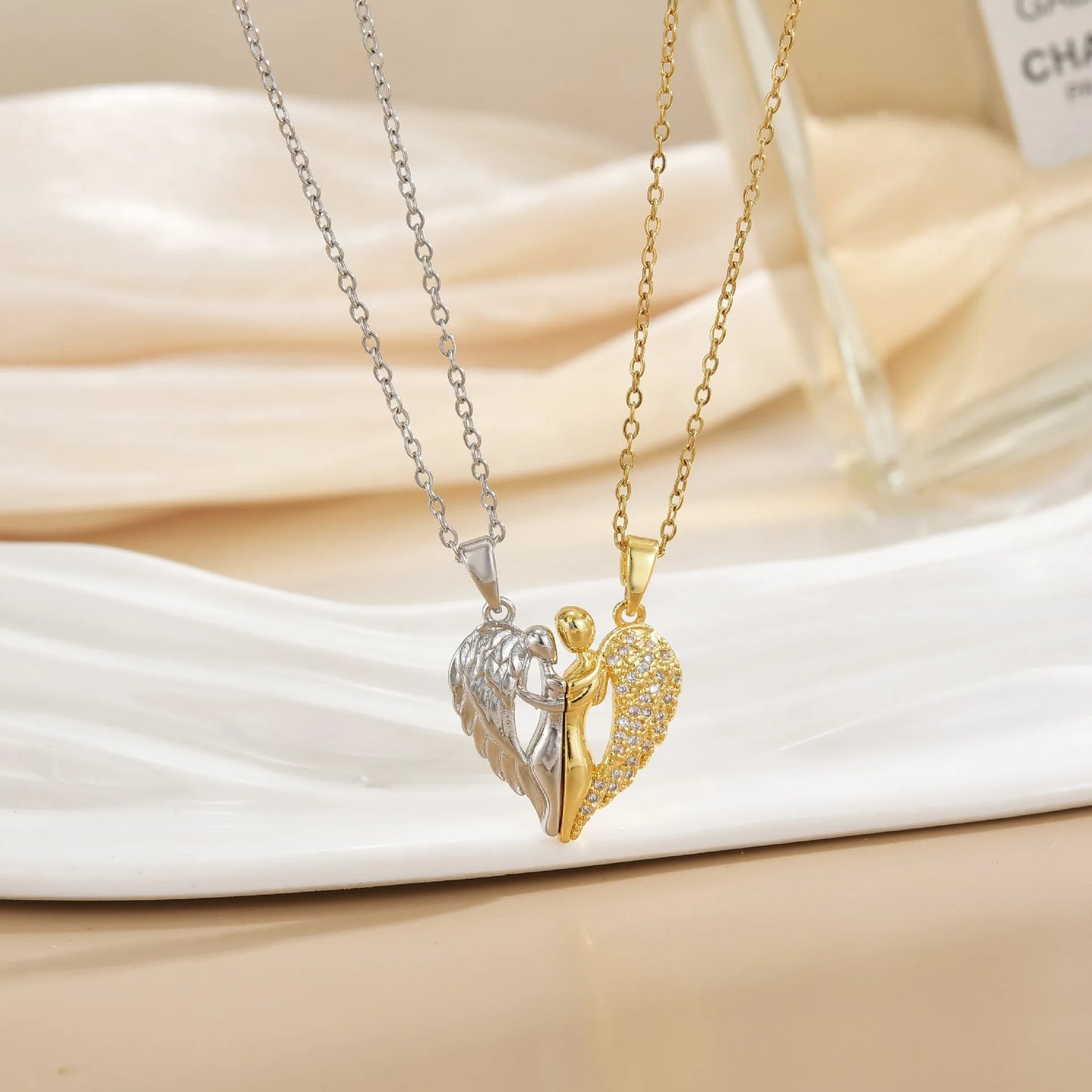 Magnetic Sun Moon Necklace