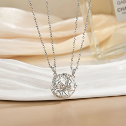 Magnetic Sun Moon Necklace