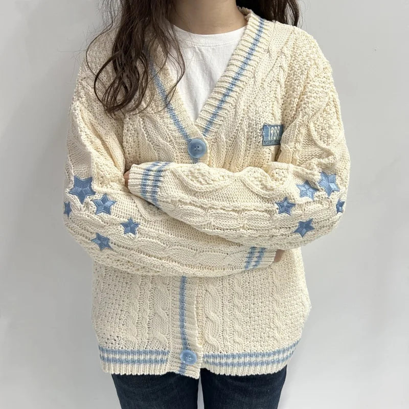 Cardigans with Blue Star