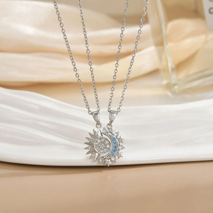 Magnetic Sun Moon Necklace