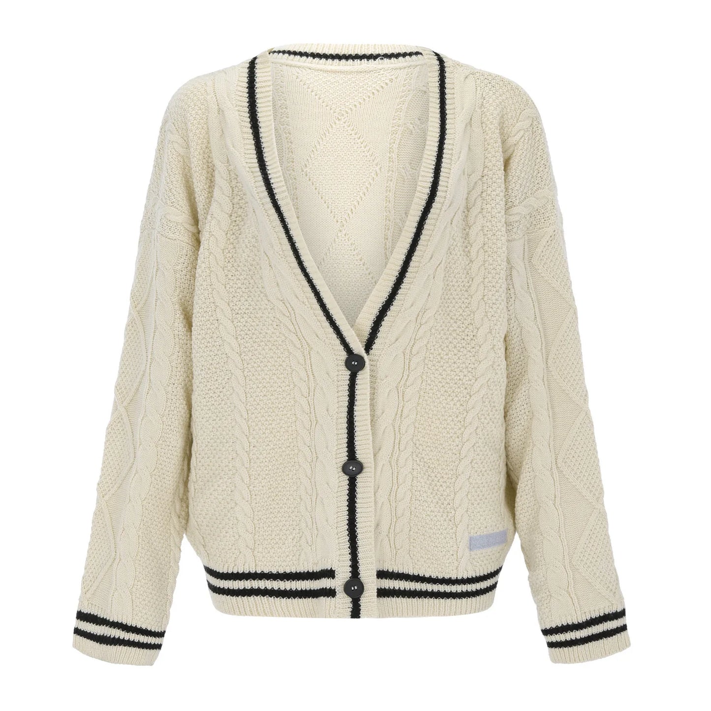 Vintage Embroidery Star Loose Sweaters for Women