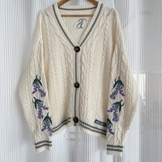 Wisteria Flowers Cardigans 
