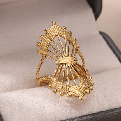 Zircon Geometric Rings For Women
