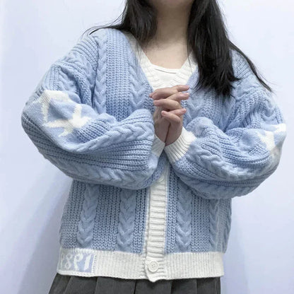 Loose Casual Knitwear Cardigan