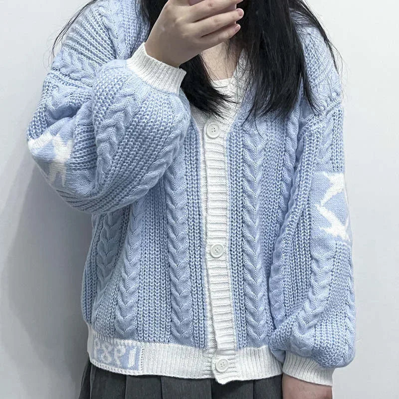 Loose Casual Knitwear Cardigan
