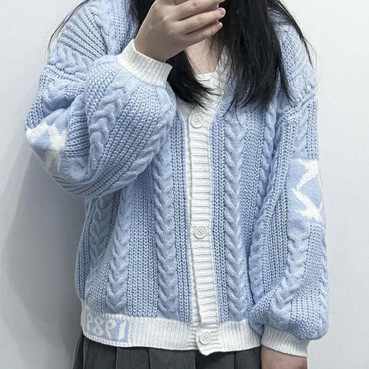 Loose Casual Knitwear Cardigan