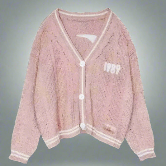 Pink 1989'S Cardigan