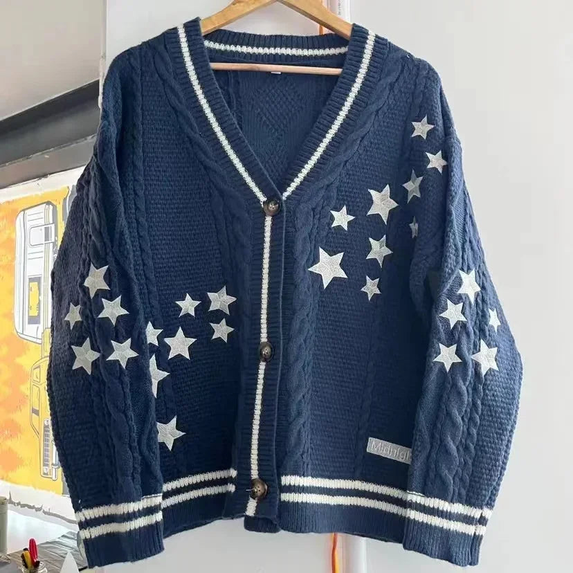 Midnight Star Embroidered Knit