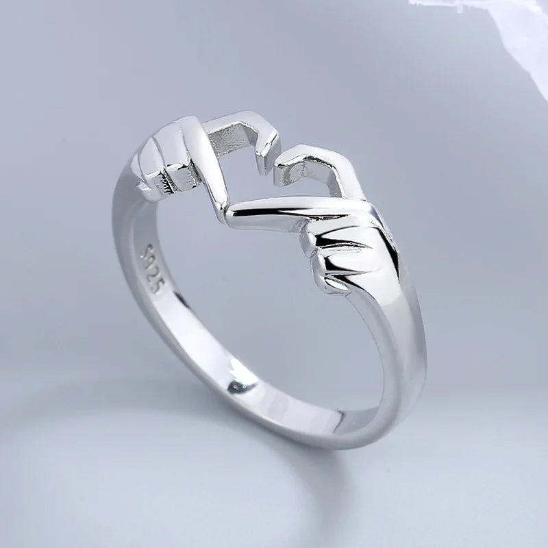 Love Hand with Heart Shaped Ring