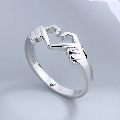Love Hand with Heart Shaped Ring