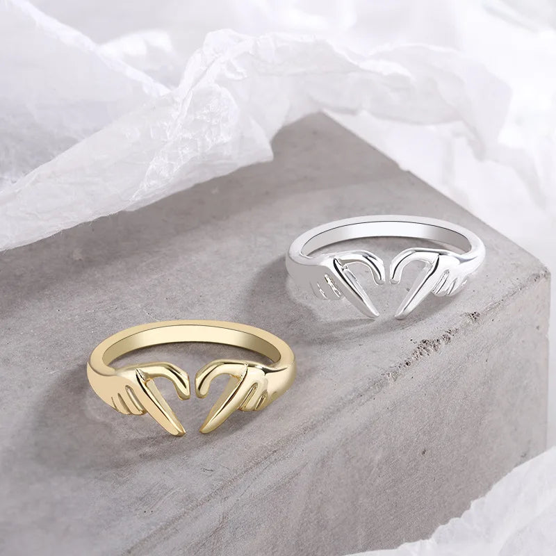 Love Hand with Heart Shaped Ring